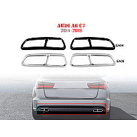 Διπλές μεταλλικές ακροφυσιές εξατμισης με αυτοκόλλητα για AUDI A6 C7 - EA04/EA05 - Sellzone.bg Διπλές μεταλλικές ακροφυσιές εξατμισης με αυτοκόλλητα για AUDI A6 C7 - EA04/EA05